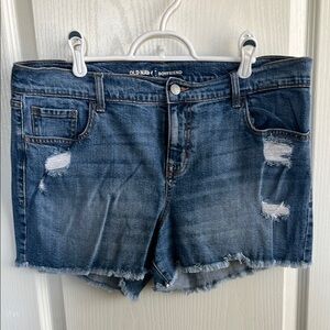 Old Navy Women's Blue Denim Shorts - Boyfriend
